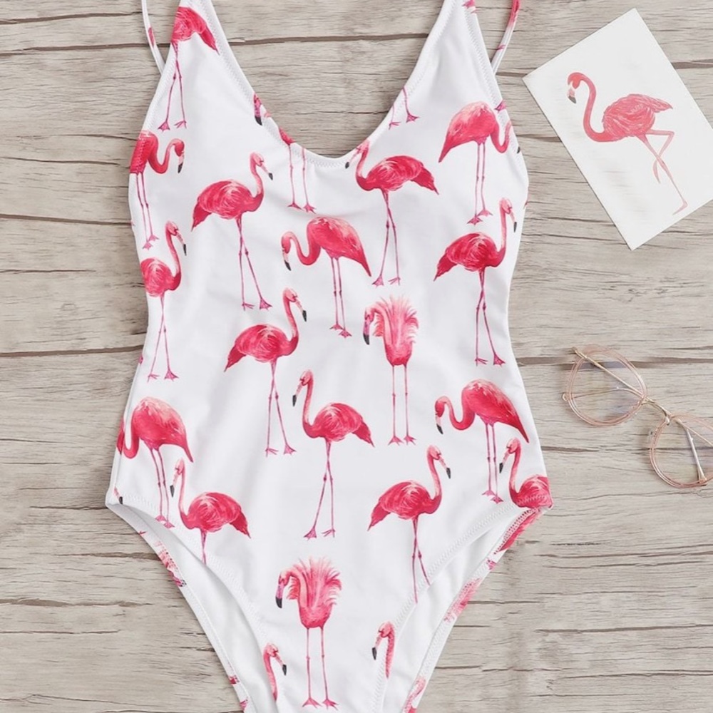 White Flamingo one piece! 🦩